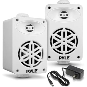 Main product image for Pyle PDWRBT36WT 3.5" Outdoor Waterproof Bluetooth Speaker Pair White310-2460